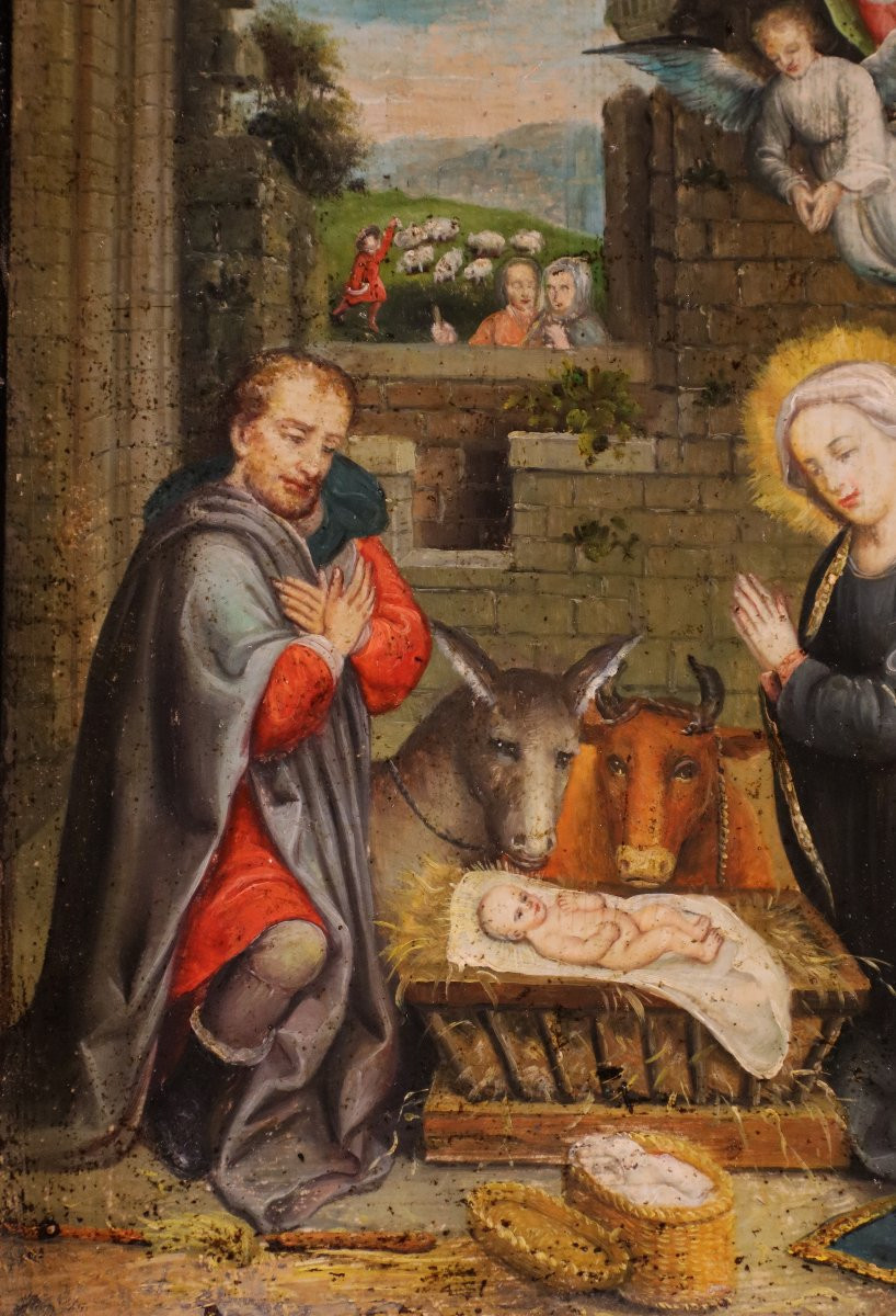 La Nativité de Jésus, Gerard David (Oudewater, vers 1460 - Bruges, 1523) Suiveur de-photo-4