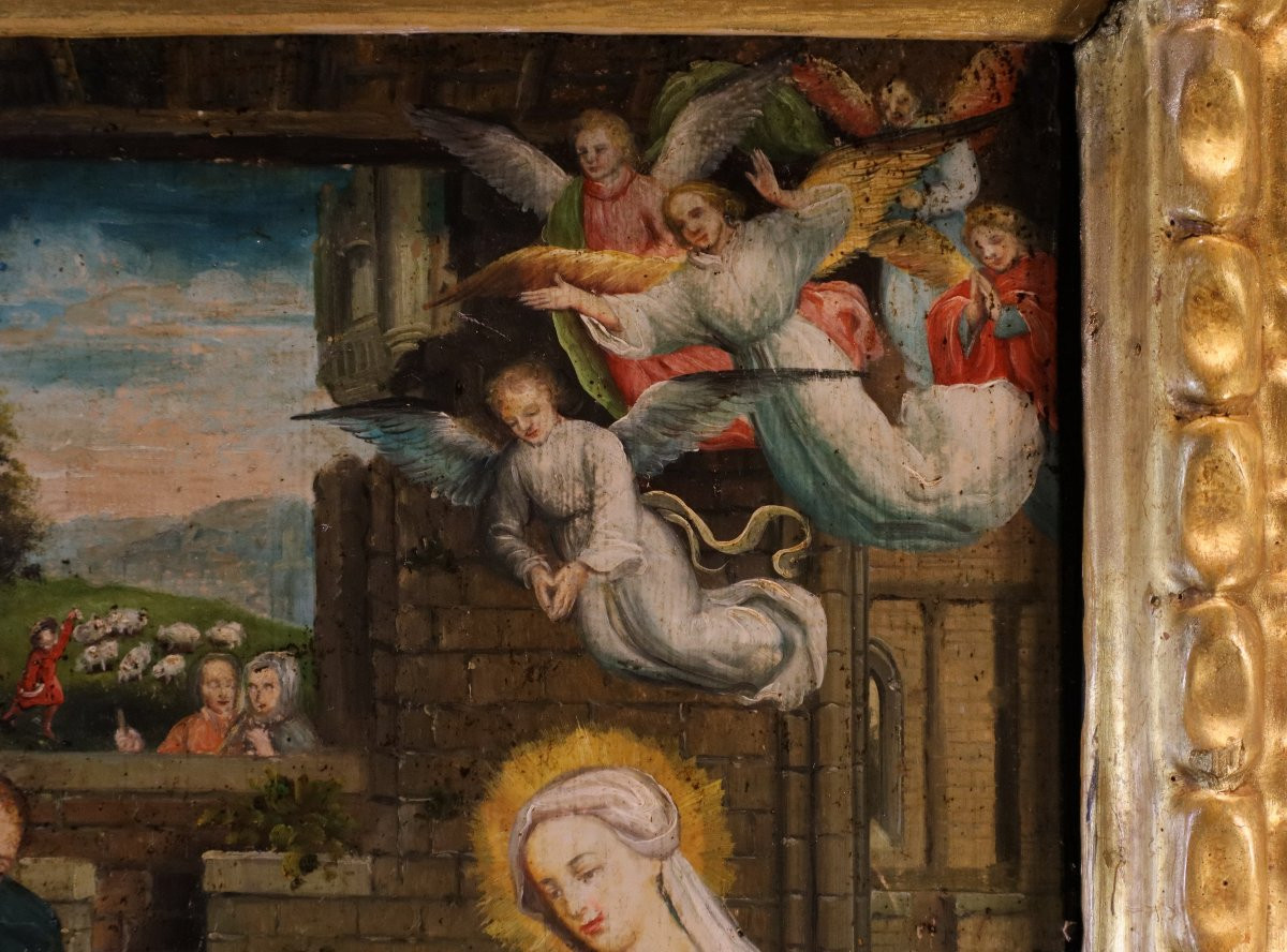 La Nativité de Jésus, Gerard David (Oudewater, vers 1460 - Bruges, 1523) Suiveur de-photo-7