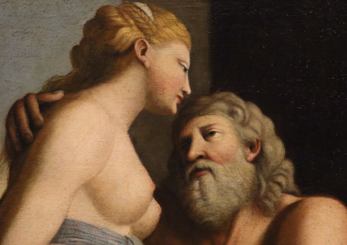 Jupiter et Junon, Annibale Carracci (Bologne, 1560 - Rome, 1609) Cercle de-photo-3