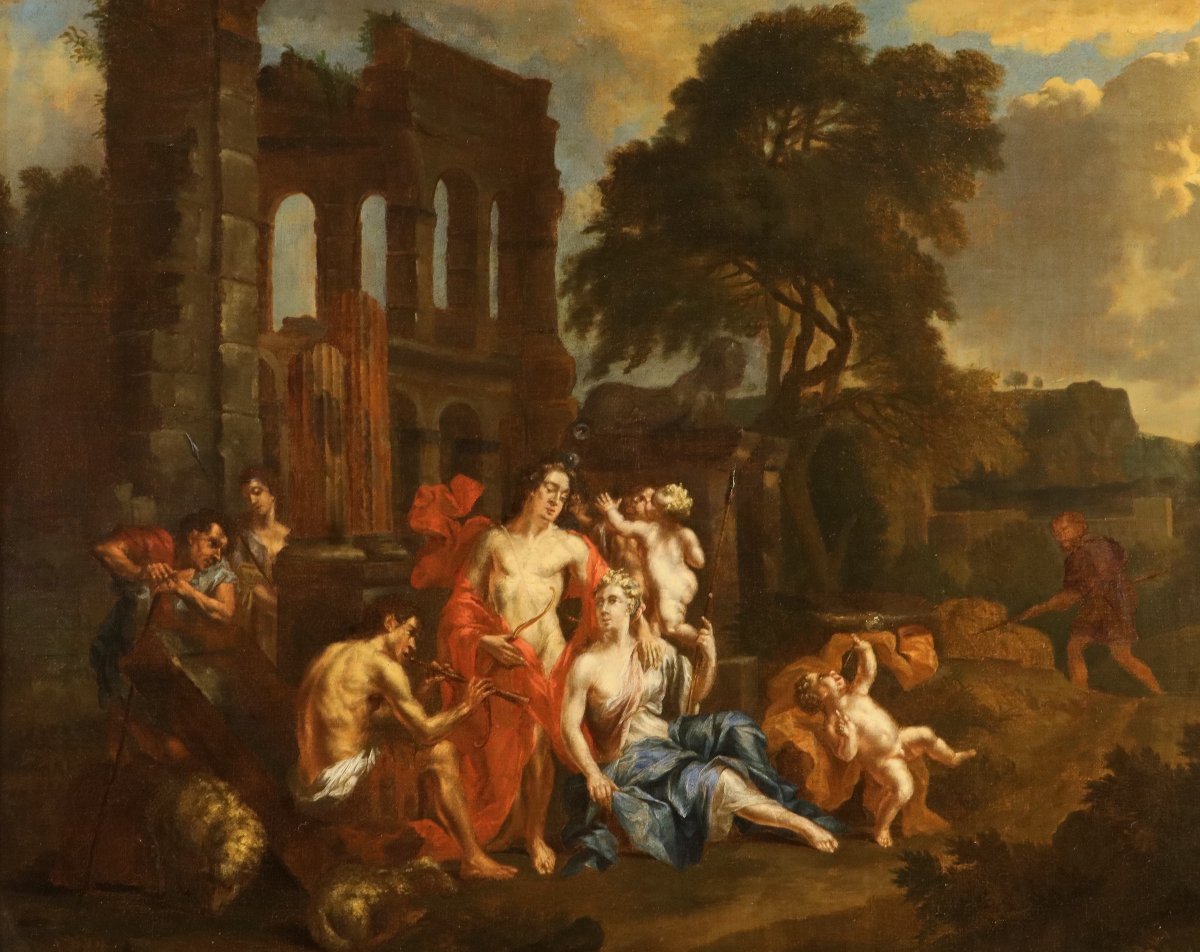 Le mythe d'Apollon et d'Issé, Gérard de Lairesse (Liège 1641 - Amsterdam 1711) atelier-photo-2