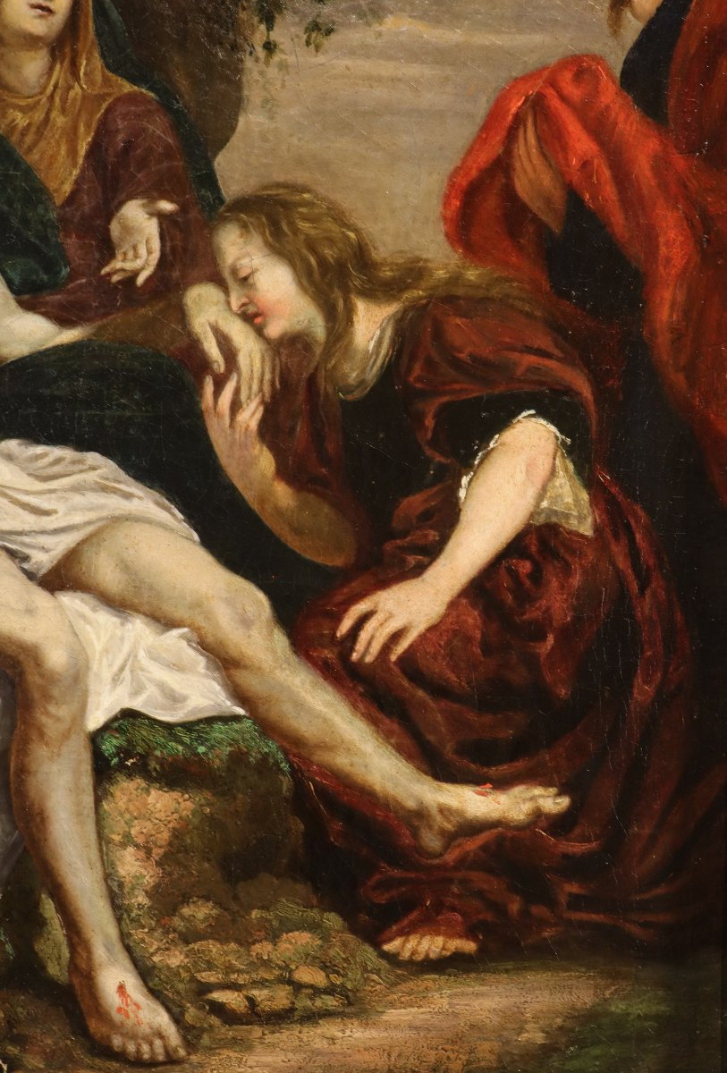 La Déploration du Christ, Suiveur d'Anthoon van Dyck (Anvers 1599 - Londres 1641)-photo-3