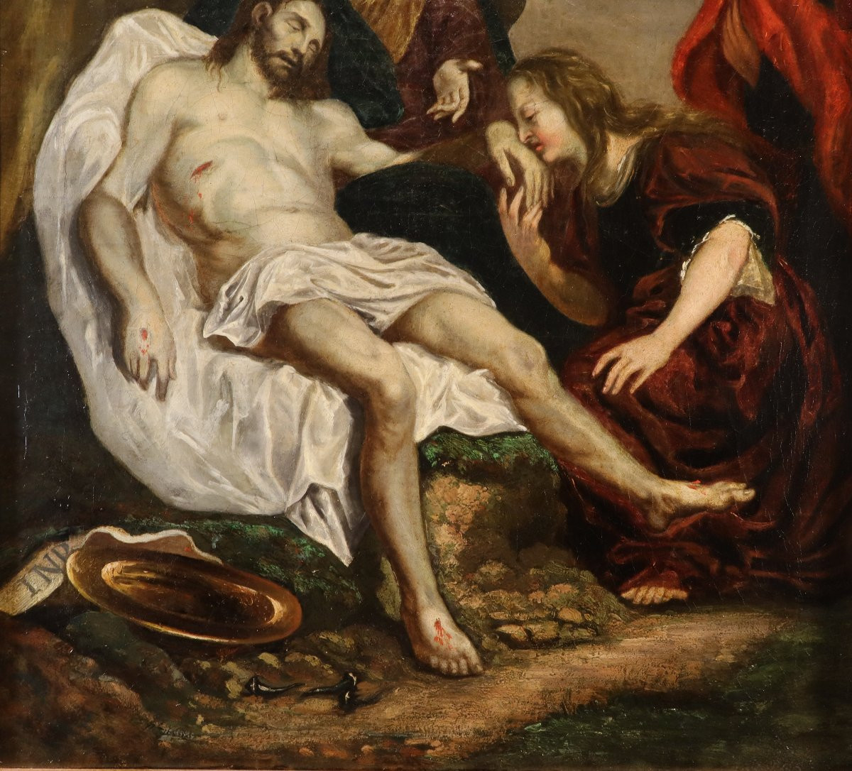 La Déploration du Christ, Suiveur d'Anthoon van Dyck (Anvers 1599 - Londres 1641)-photo-4