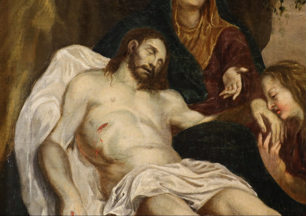 La Déploration du Christ, Suiveur d'Anthoon van Dyck (Anvers 1599 - Londres 1641)-photo-5