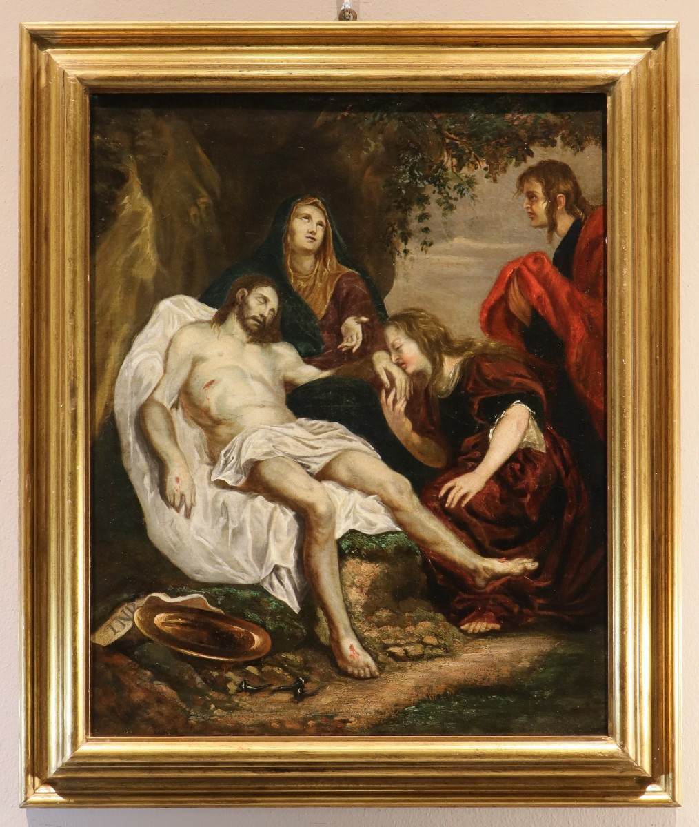 La Déploration du Christ, Suiveur d'Anthoon van Dyck (Anvers 1599 - Londres 1641)