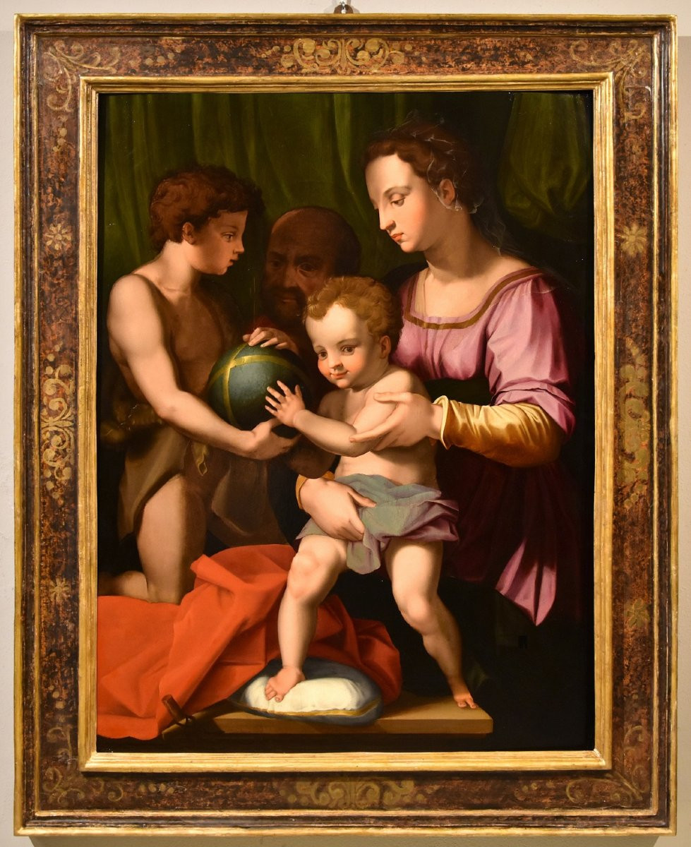 The Holy Family With San Giovannino, Agnolo Bronzino (florence 1503 -1572)-photo-2