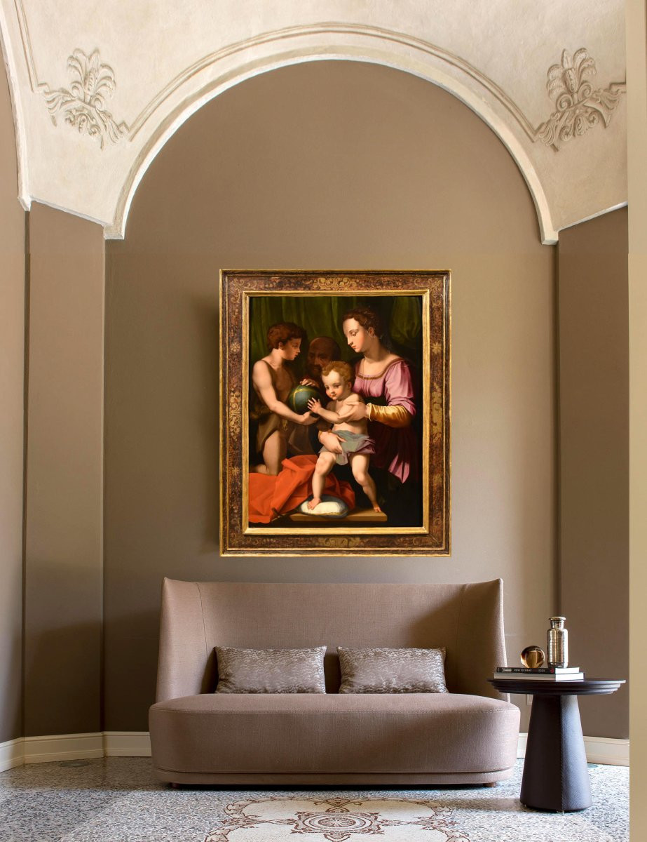 The Holy Family With San Giovannino, Agnolo Bronzino (florence 1503 -1572)-photo-1