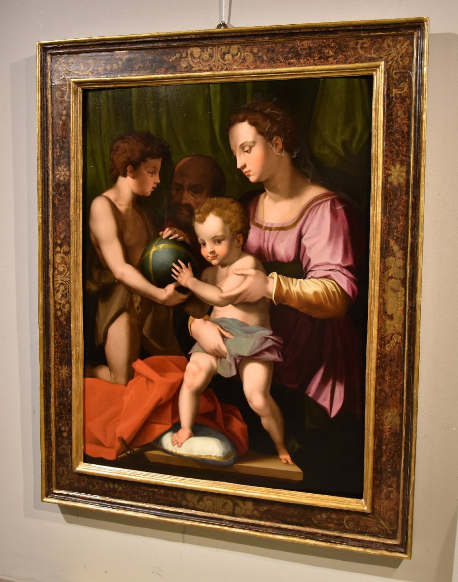 The Holy Family With San Giovannino, Agnolo Bronzino (florence 1503 -1572)-photo-7