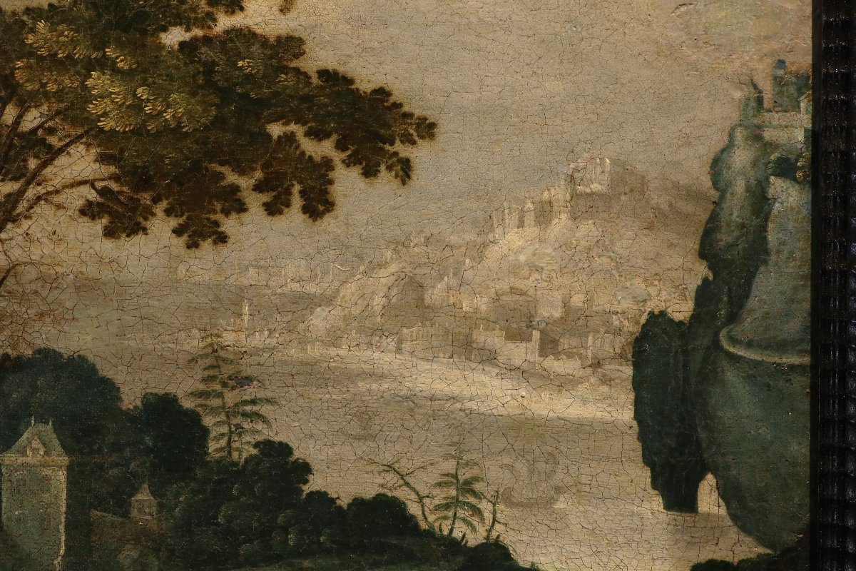 Fantastic Landscape With Mary Magdalene, Paul Bril (antwerp, 1554 – Rome, 1626) Workshop Of-photo-5