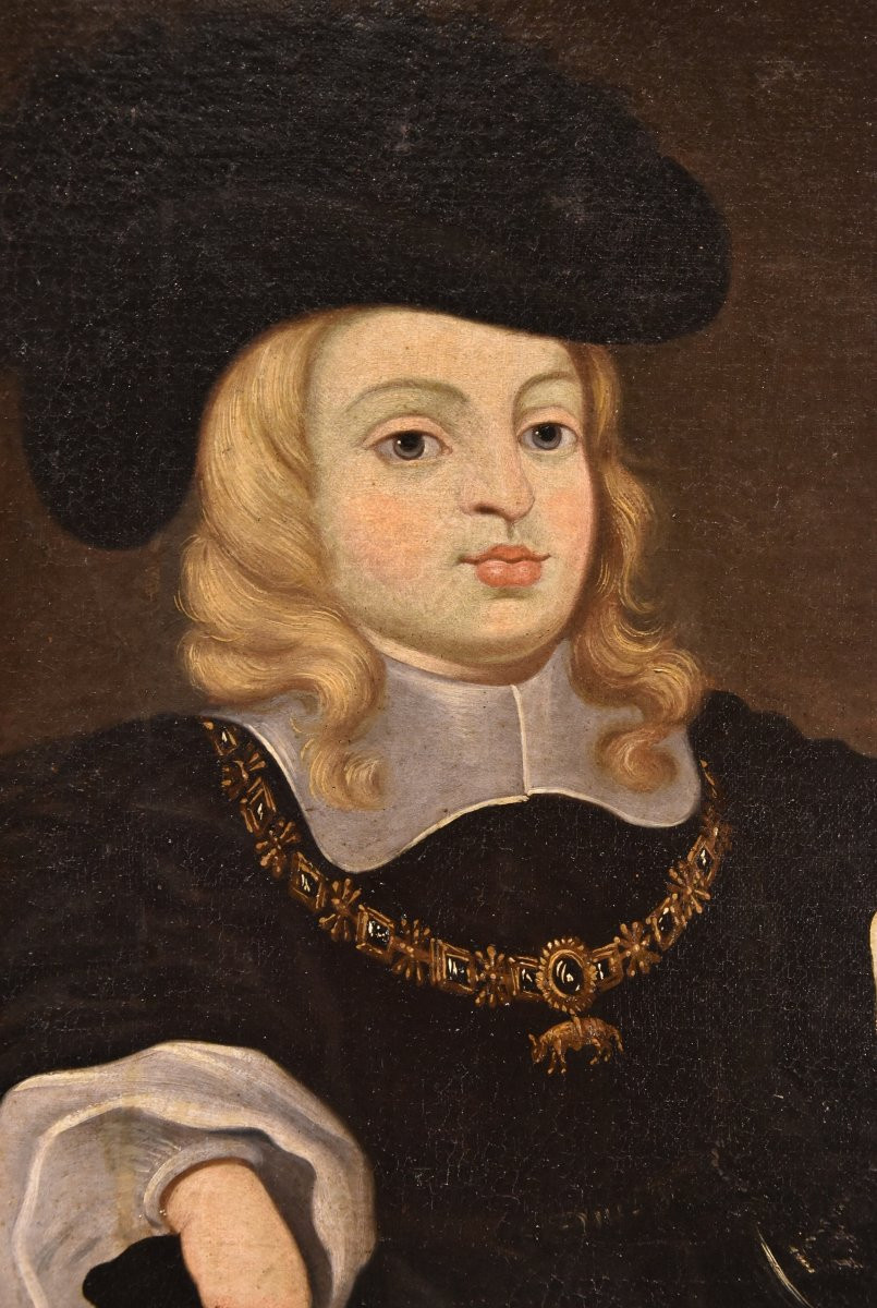 Portrait De Charles II, Roi d'Espagne -  Juan Bautista Martínez Del Mazo (1611 - 1667) -photo-4