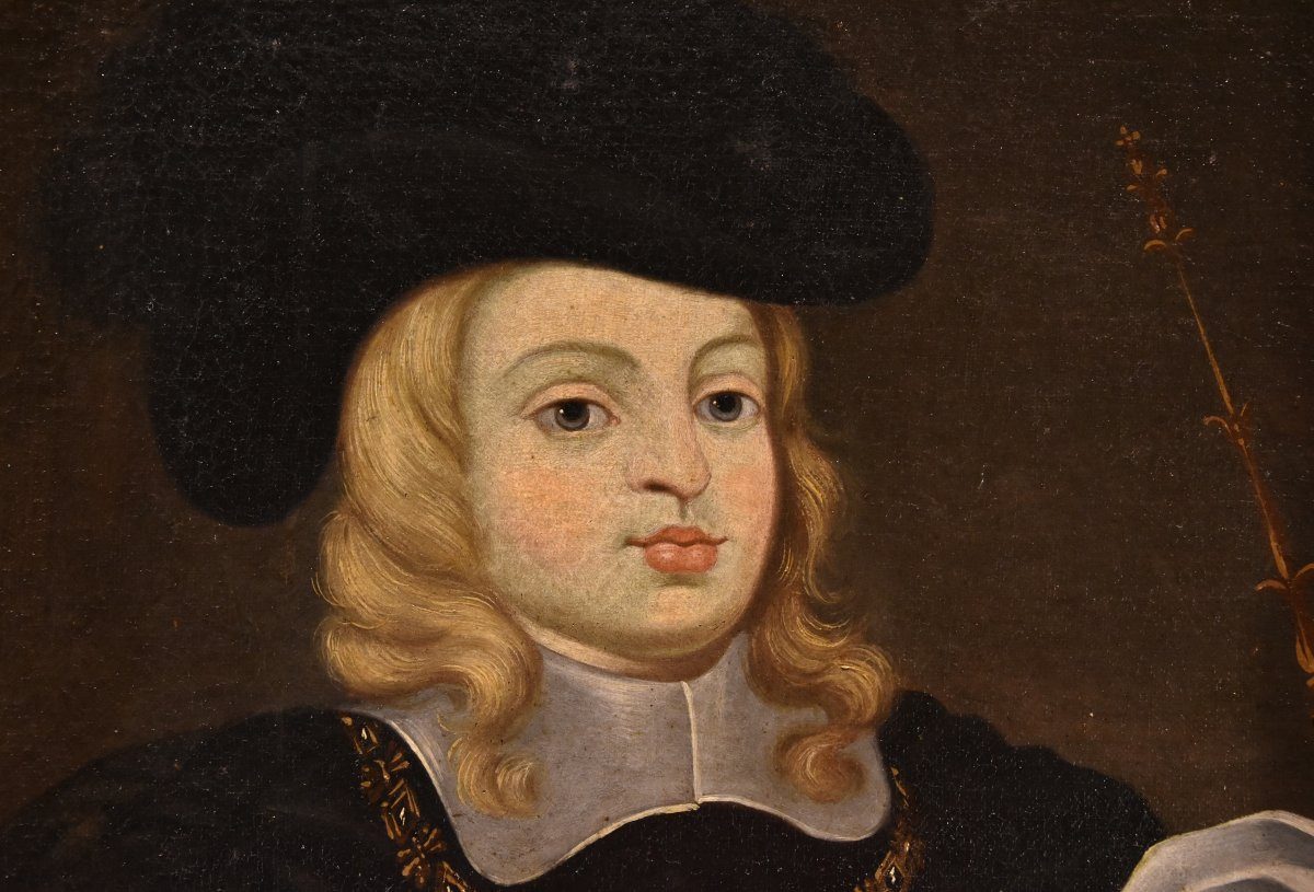 Portrait De Charles II, Roi d'Espagne -  Juan Bautista Martínez Del Mazo (1611 - 1667) -photo-2