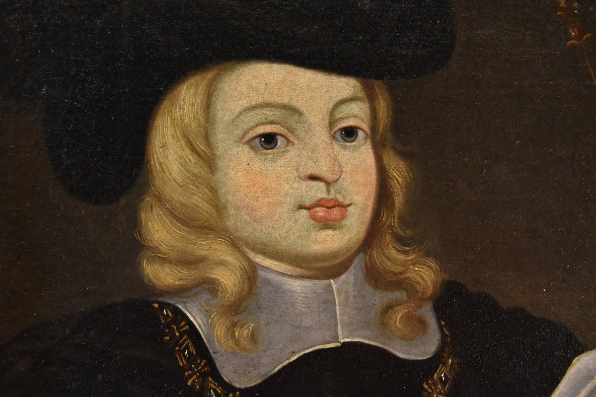 Portrait De Charles II, Roi d'Espagne -  Juan Bautista Martínez Del Mazo (1611 - 1667) -photo-6