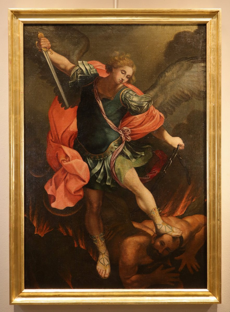 Saint Michael The Archangel Workshop Of Guido Reni (1575–1642)-photo-2