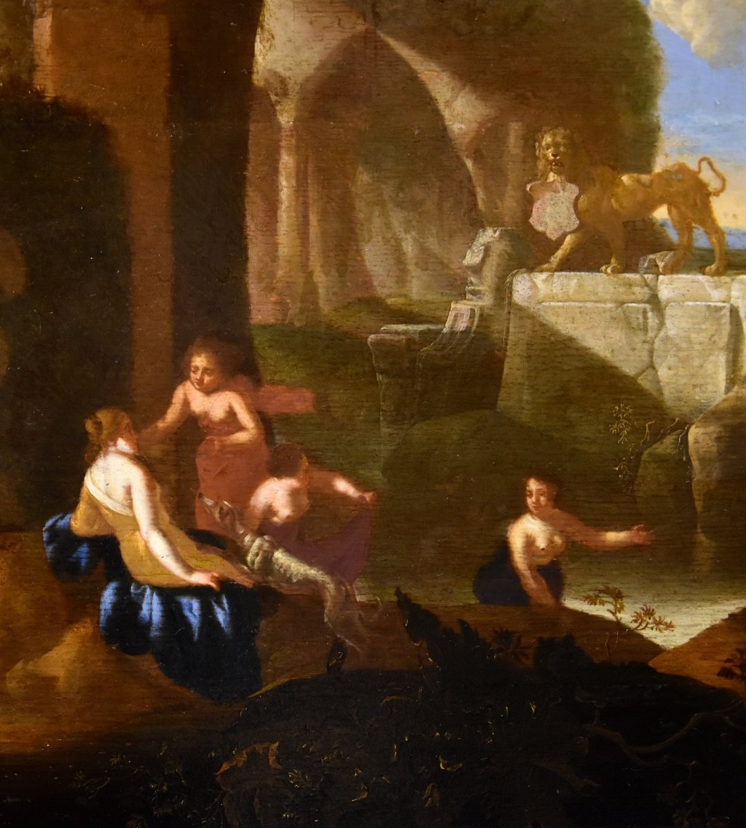 Diana And The Nymphs Bathing, Jacques Muller (utrecht 1630 - 1680) Signed: 'j. Muller'-photo-4