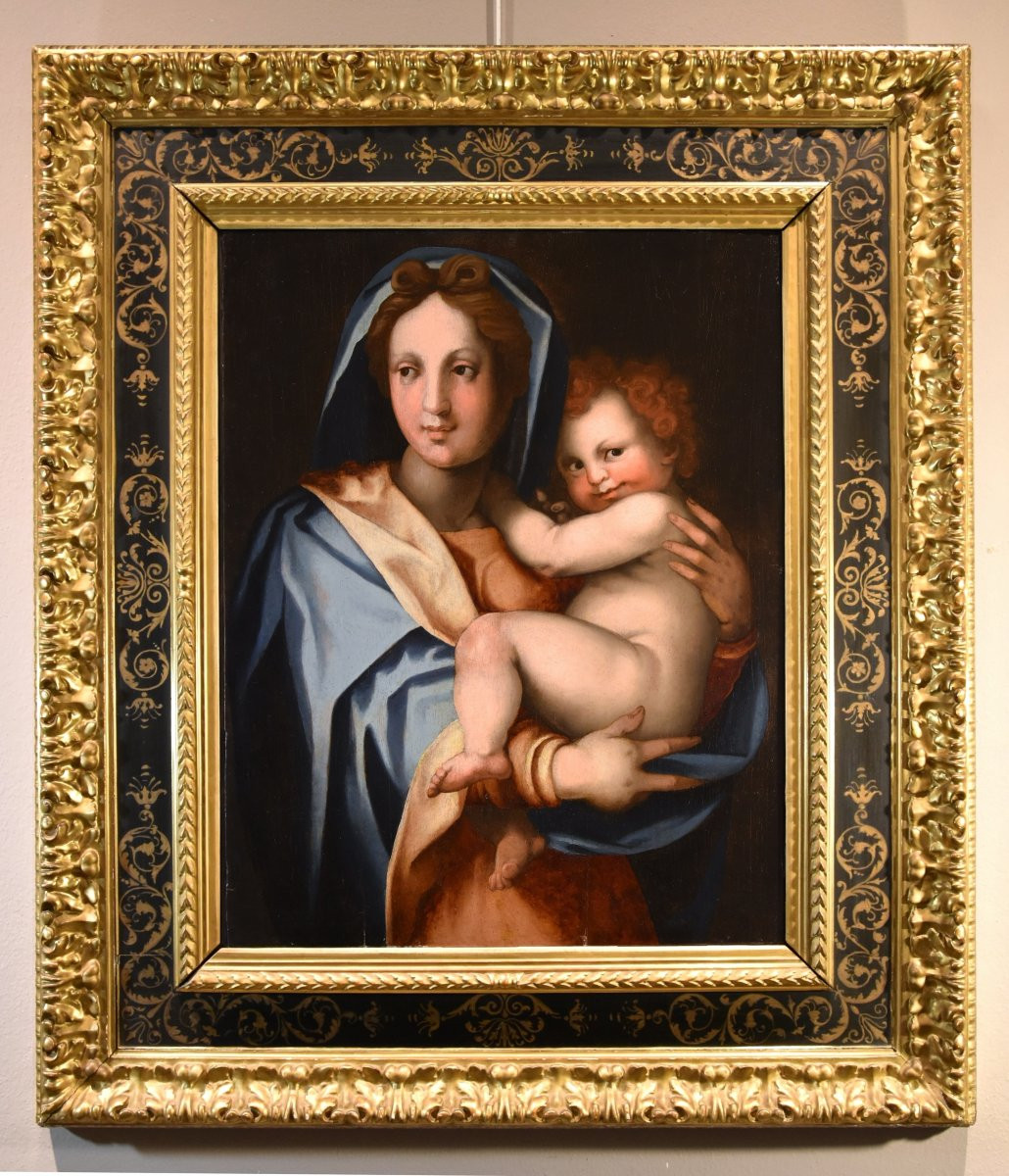 Madonna And Child, Workshop Of Andrea Del Sarto (florence 1486 - 1530)-photo-1
