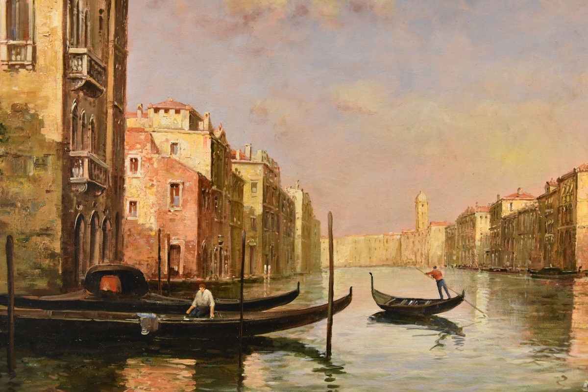 Vue De Venise Avec Le Grand Canal, Antoine Bouvard Dit Marc Aldine (l'isère 1875 - Paris 1957)-photo-3