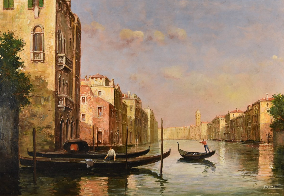 Vue De Venise Avec Le Grand Canal, Antoine Bouvard Dit Marc Aldine (l'isère 1875 - Paris 1957)