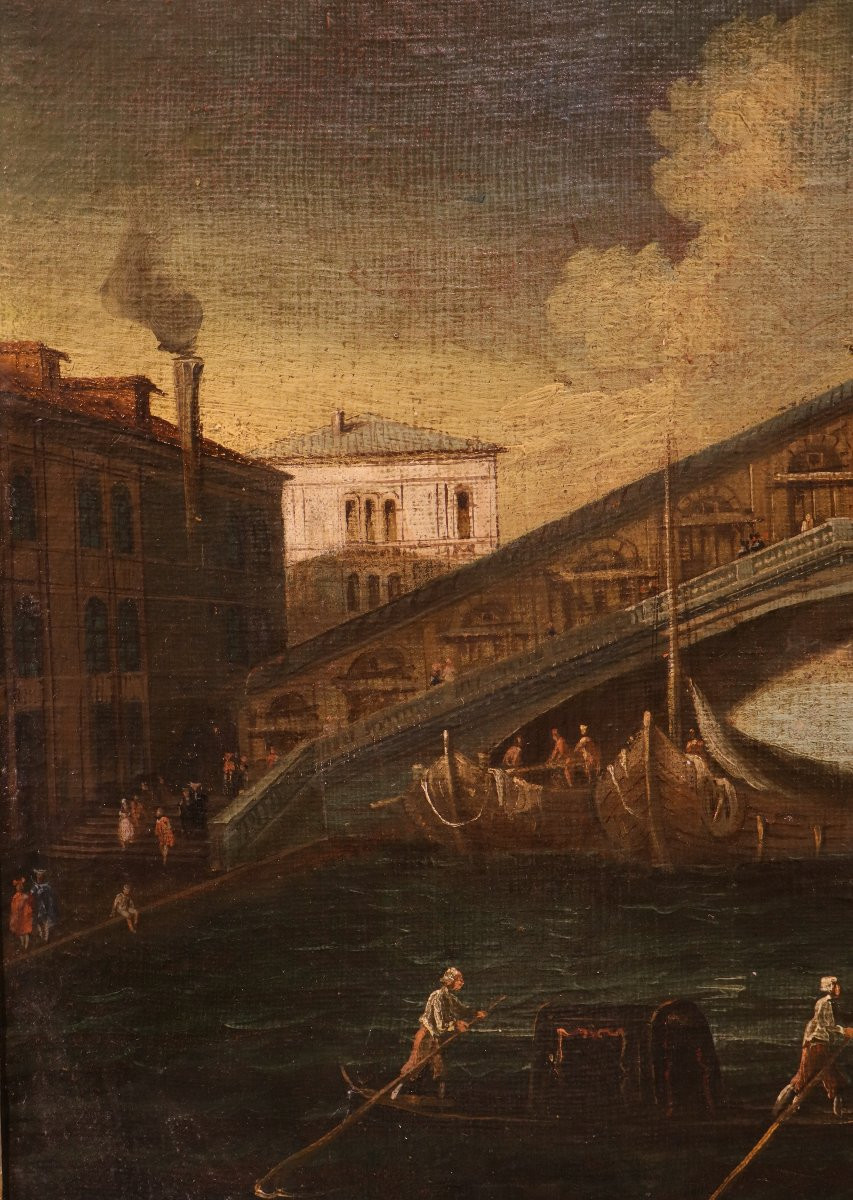 Venise et le pont du Rialto, Gabriele Bella (Venise, 1730 - 1799) Atelier de-photo-3