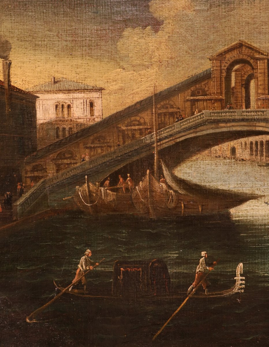 Venise et le pont du Rialto, Gabriele Bella (Venise, 1730 - 1799) Atelier de-photo-4