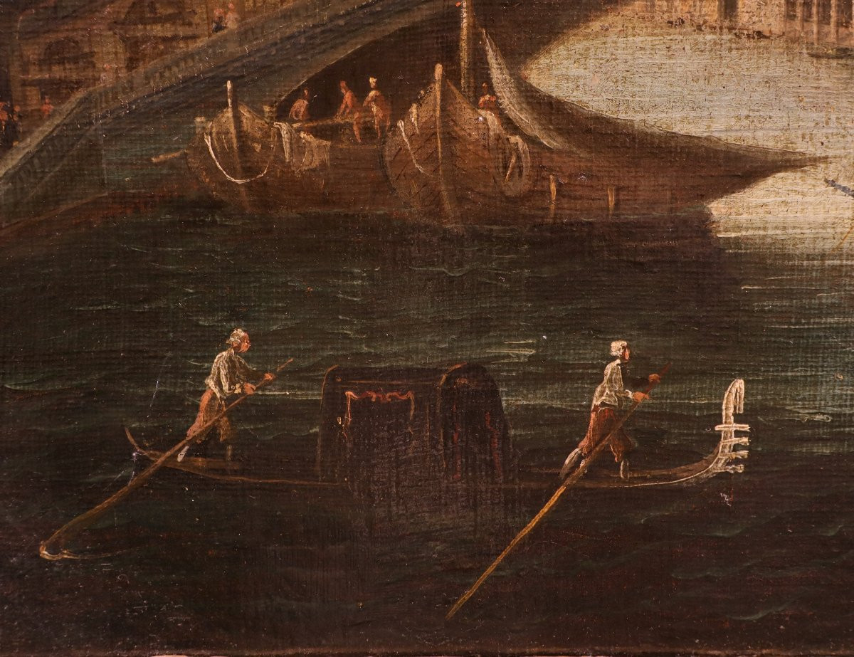 Venise et le pont du Rialto, Gabriele Bella (Venise, 1730 - 1799) Atelier de-photo-7