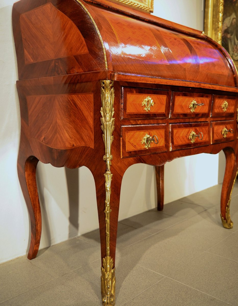 Louis XV Cylinder Sliding Desk - Paris, Circa 1750-photo-3
