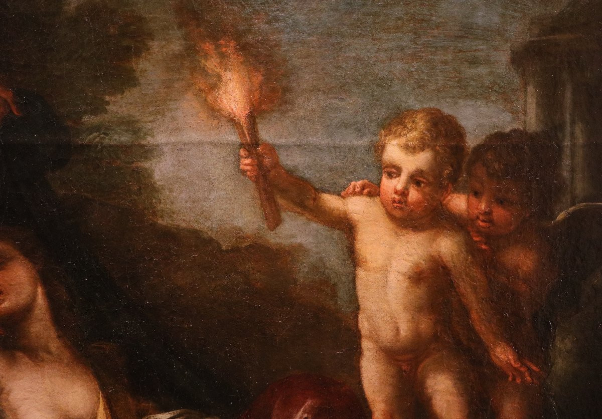 Luigi Garzi (Rome, 1638 - Rome, 1721) Allégorie du Temps dévoilant la Vérité-photo-4