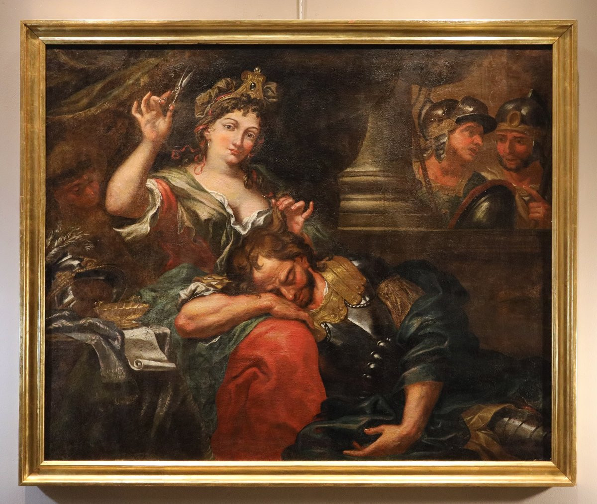 Samson And Delilah, Antonio Molinari (venice, 1655–1704) Attributed To-photo-2