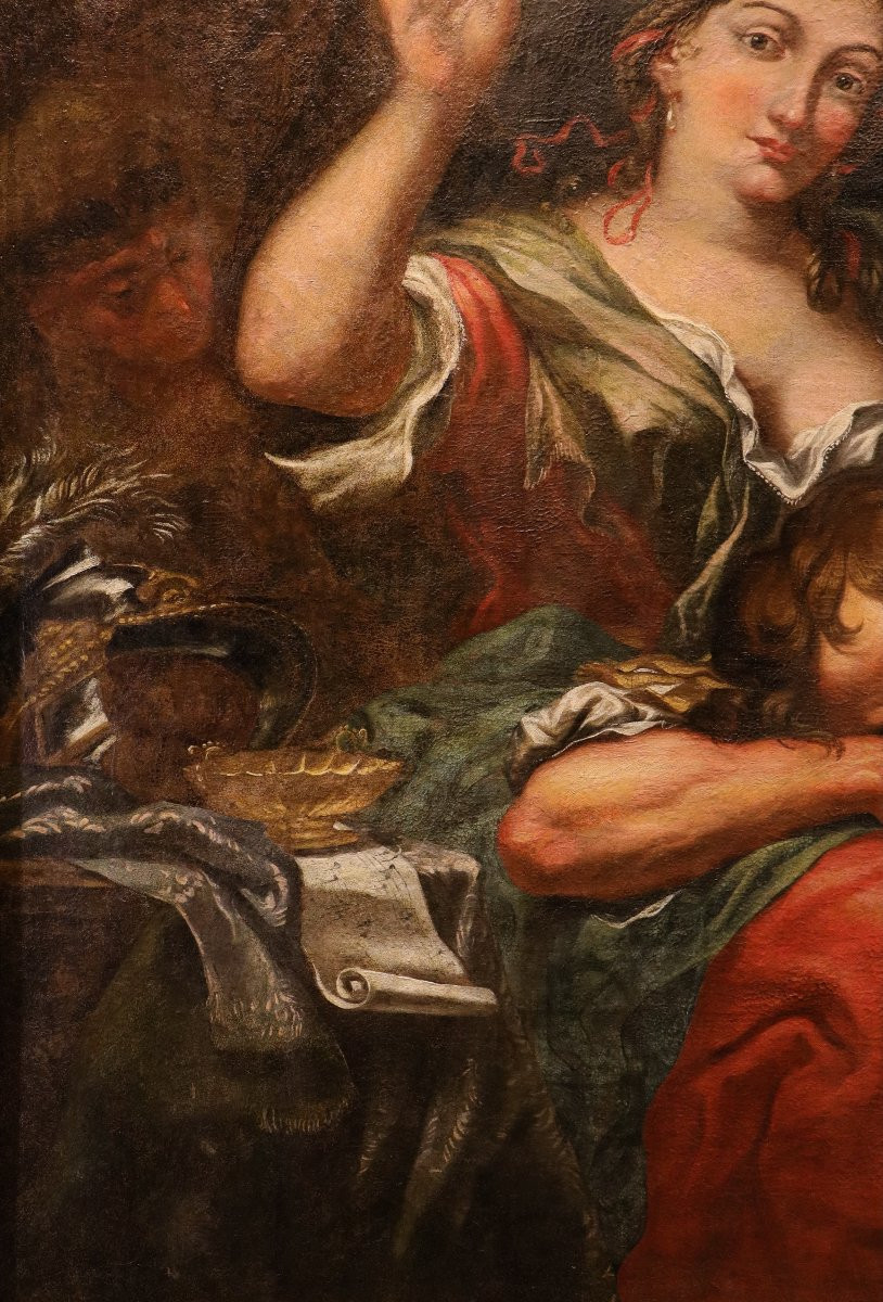 Samson And Delilah, Antonio Molinari (venice, 1655–1704) Attributed To-photo-3