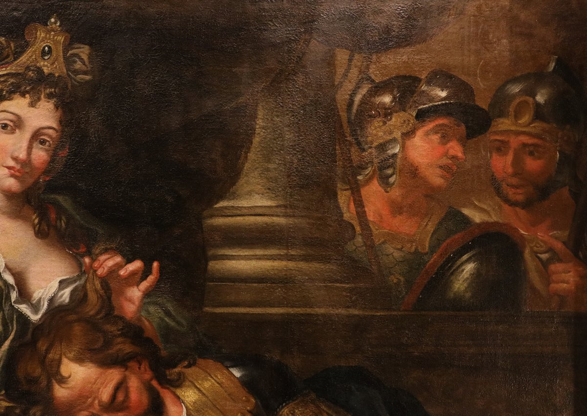 Samson And Delilah, Antonio Molinari (venice, 1655–1704) Attributed To-photo-4