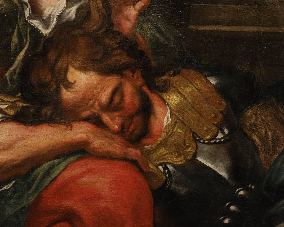 Samson And Delilah, Antonio Molinari (venice, 1655–1704) Attributed To-photo-6