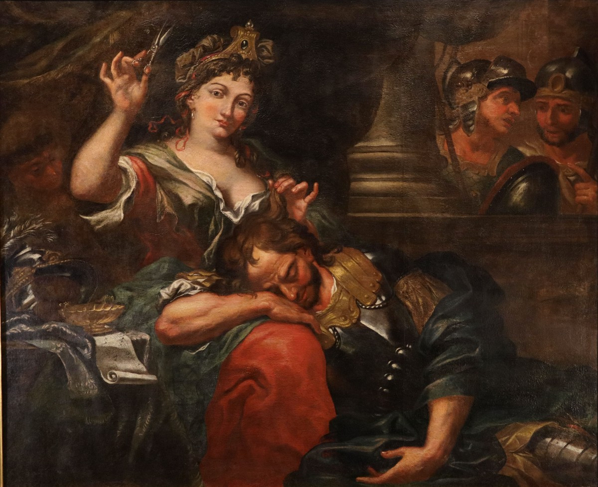 Samson And Delilah, Antonio Molinari (venice, 1655–1704) Attributed To