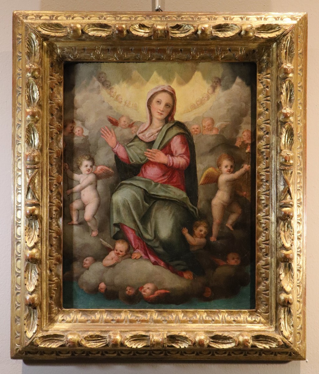 Vierge en gloire parmi les anges, Giovanni Balducci (Florence, 1560 – Naples, après 1631)