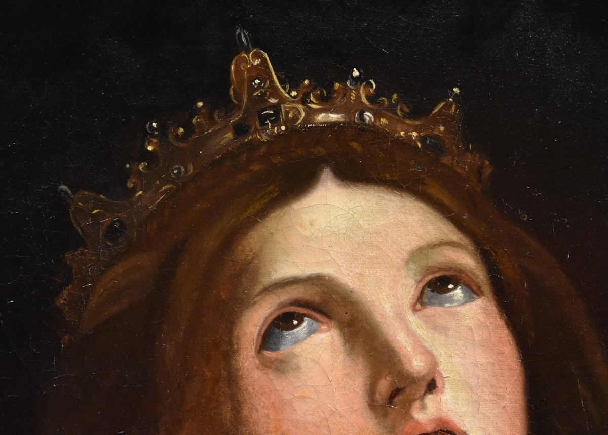 Sainte Catherine d'Alexandrie, Guido Reni (Bologne 1575 - 1642) Atelier De-photo-5