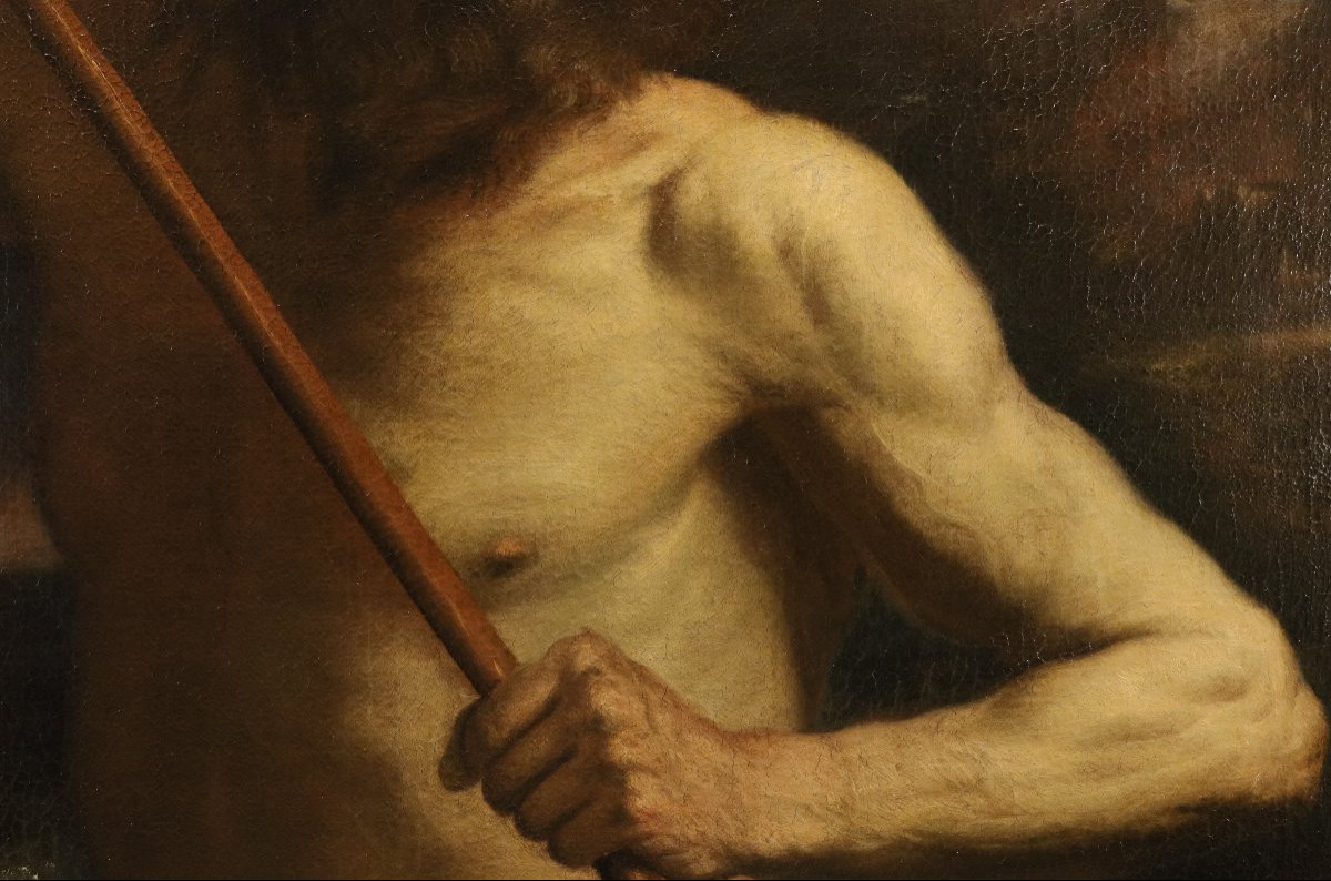 Neptune émergeant de la mer, Guercino (Cento, 1591 - Bologne, 1666) Atelier de-photo-3