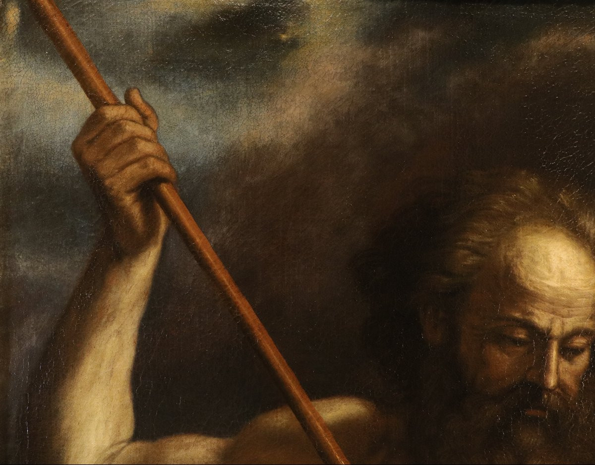 Neptune émergeant de la mer, Guercino (Cento, 1591 - Bologne, 1666) Atelier de-photo-4