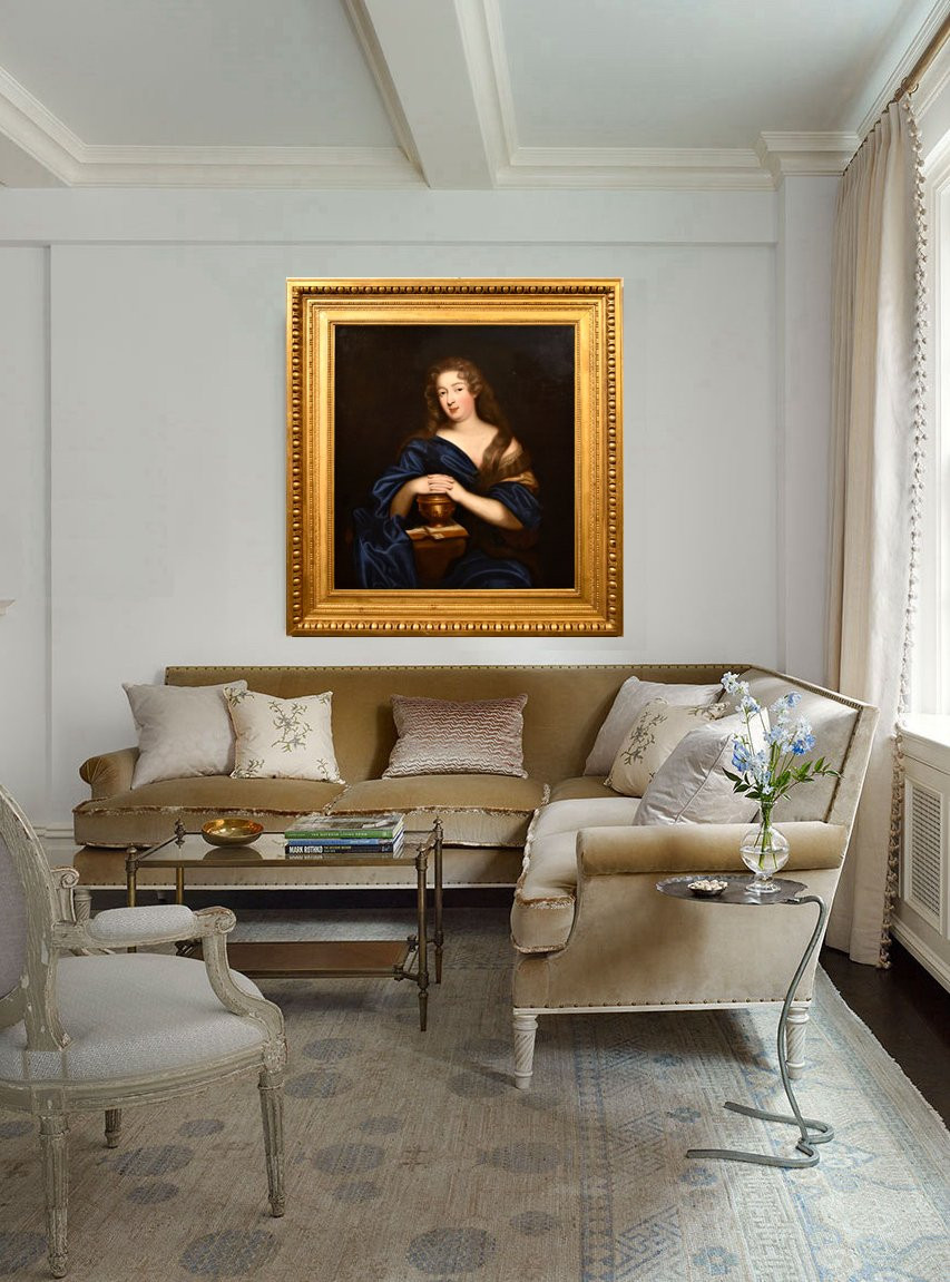 Pierre Mignard (Troyes 1612 - Paris 1695), Portrait De Louise Renée Keroualle-photo-1