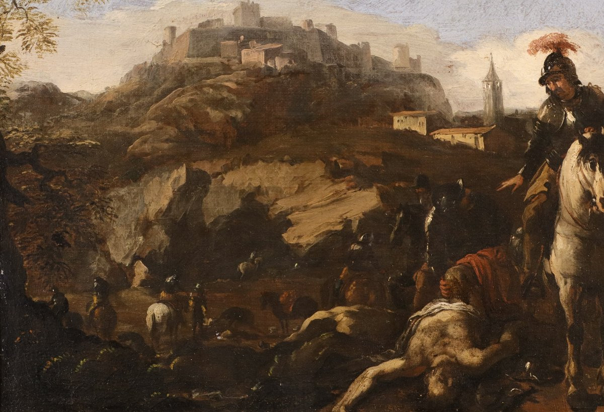 Battle Scene, Michelangelo Cerquozzi (rome 1602–1660) Circle-photo-4