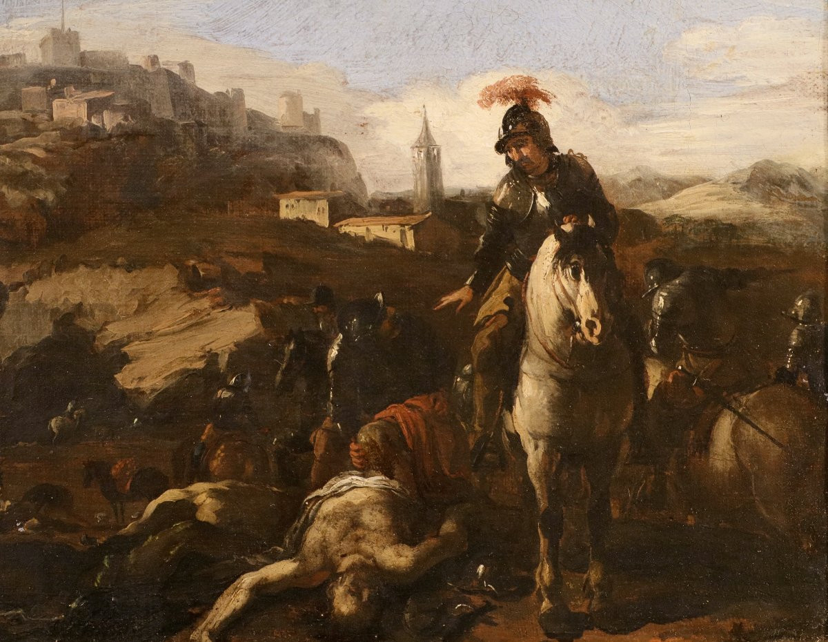 Battle Scene, Michelangelo Cerquozzi (rome 1602–1660) Circle-photo-1