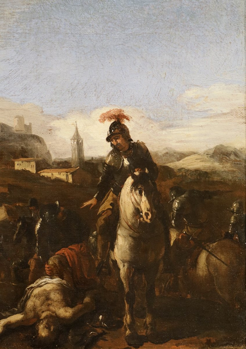 Battle Scene, Michelangelo Cerquozzi (rome 1602–1660) Circle-photo-4