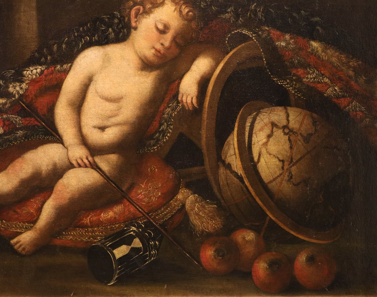 Vanitas, Cercle d'Antonio Tibaldi (Rome, vers 1635 - après 1675)-photo-4