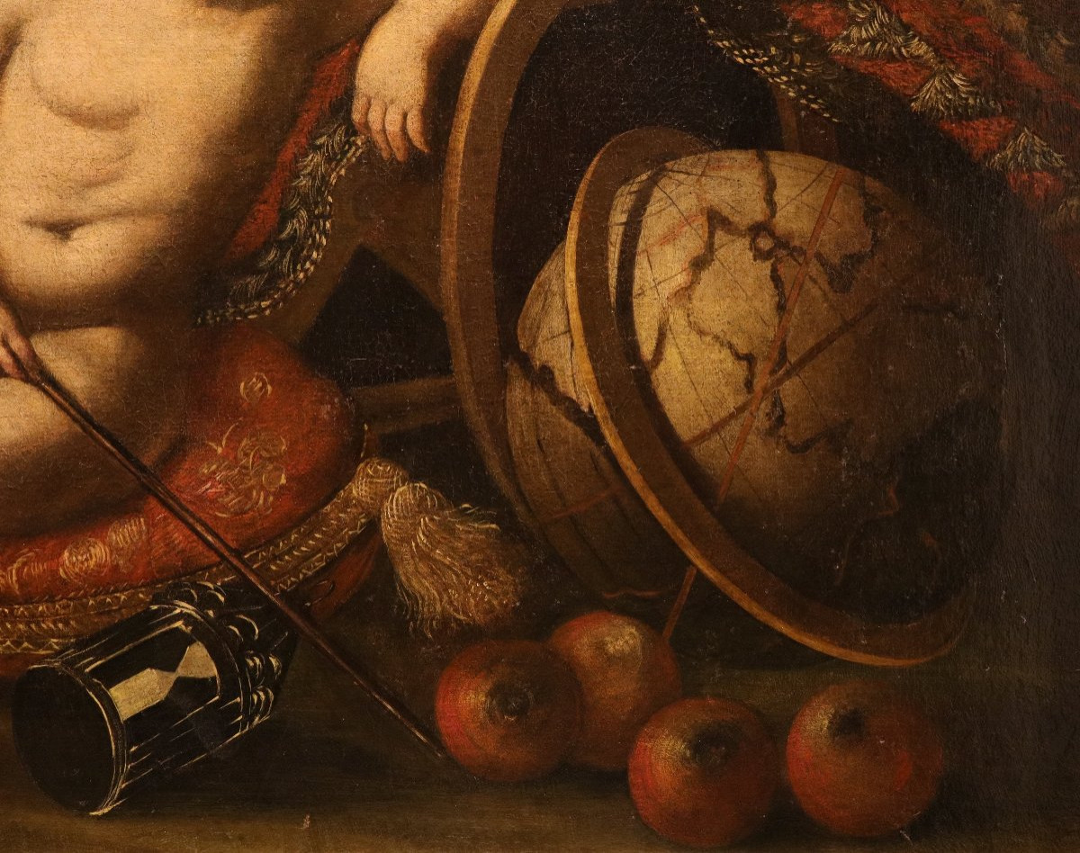 Vanitas, Cercle d'Antonio Tibaldi (Rome, vers 1635 - après 1675)-photo-1