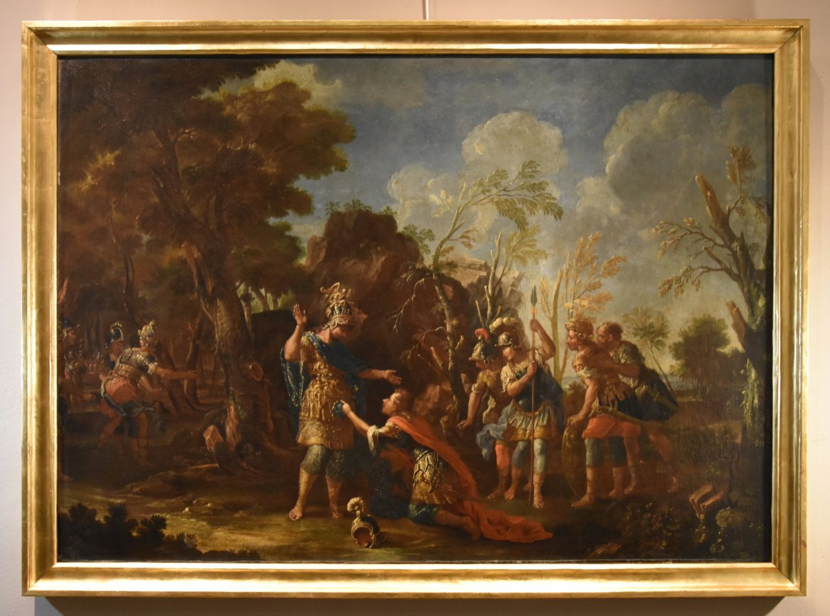 Alexander The Great Shows Mercy To The Persians, Francesco Fontebasso (venice 1709–1769)-photo-2