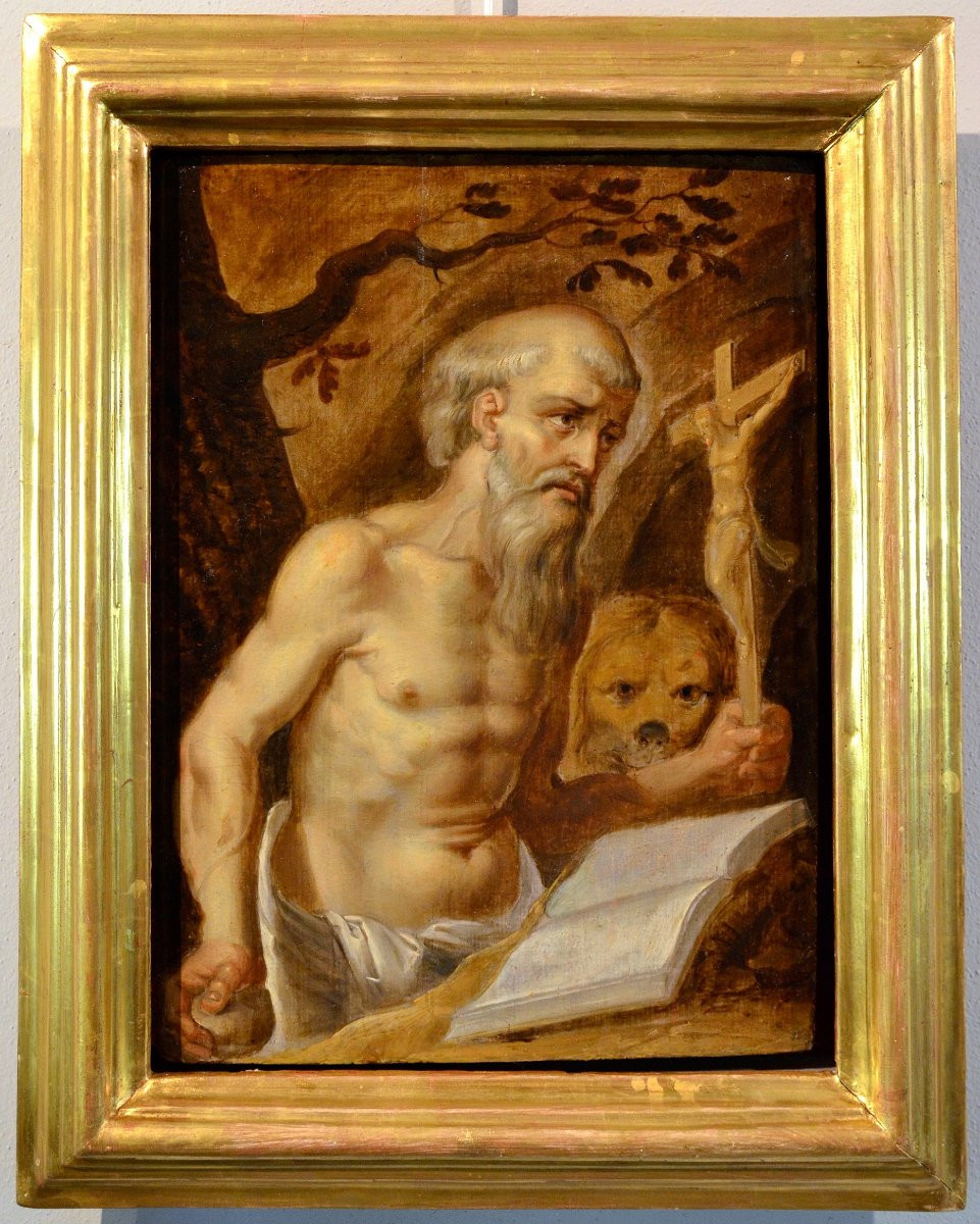 Saint Jérôme, Prospero Fontana (Bologne 1512 - 1597) entourage de-photo-2