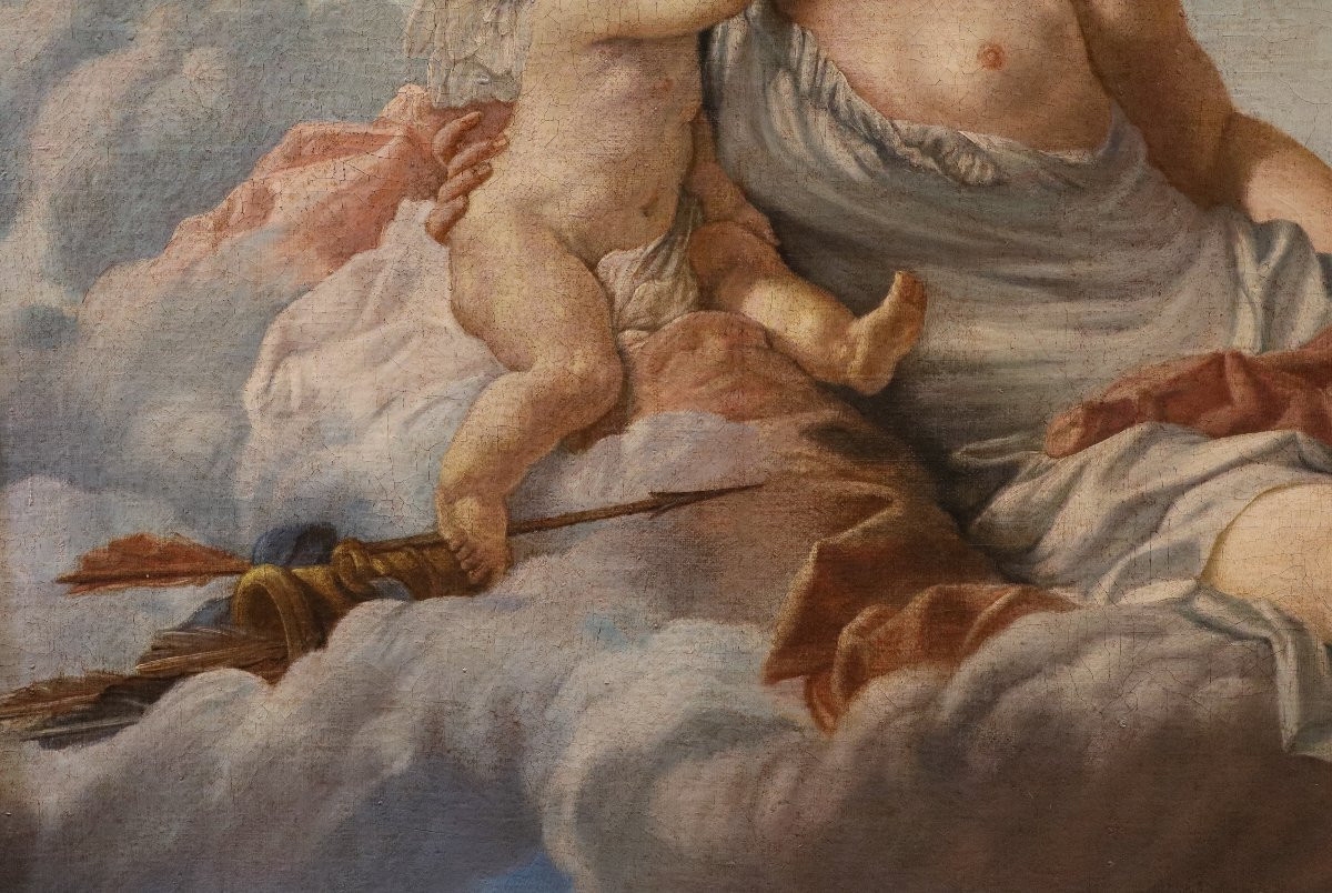 Venus And Cupid, Noël Hallé (paris, 1711–1781)-photo-2