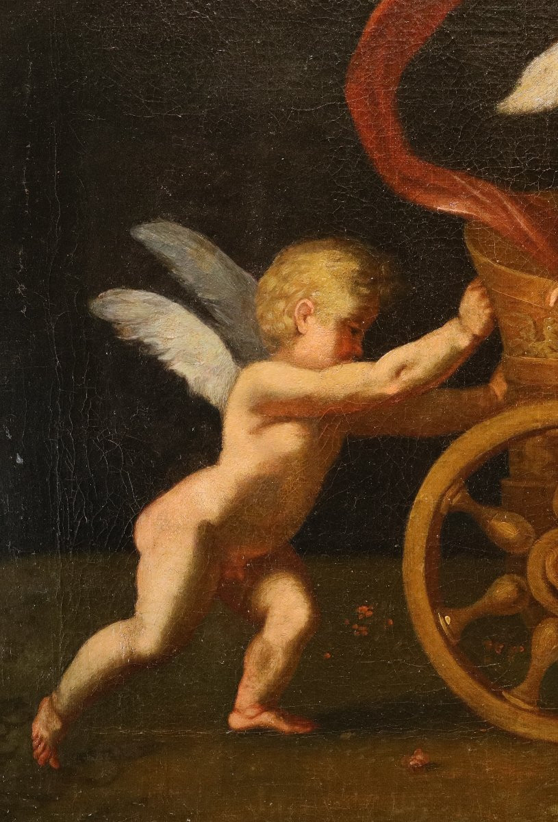 Cupids At Play With Venus’s Chariot, Francesco Albani (bologna 1578–1660) Workshop-photo-3