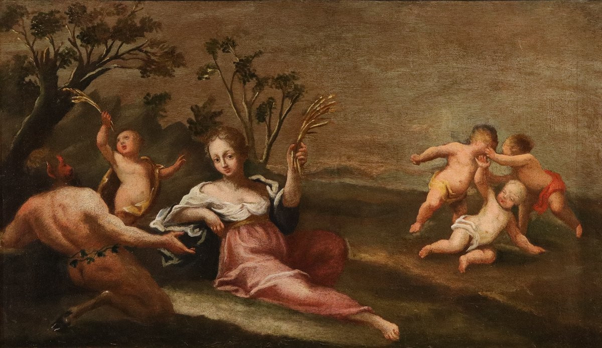 Allégorie de l'Été sous les traits de Cérès, École française du XVIIe siècle-photo-2