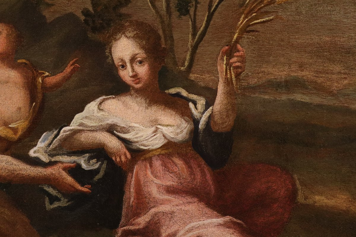 Allégorie de l'Été sous les traits de Cérès, École française du XVIIe siècle-photo-3