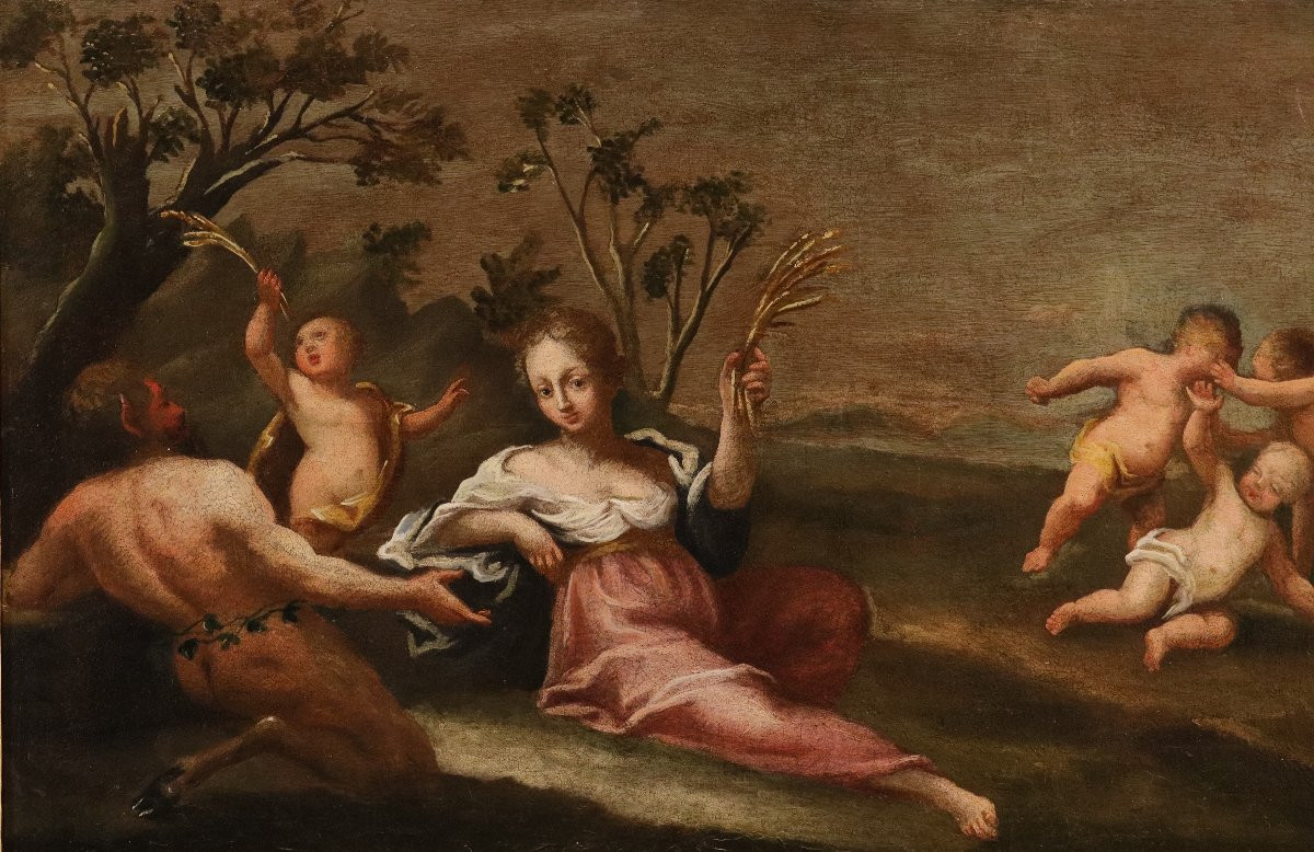 Allégorie de l'Été sous les traits de Cérès, École française du XVIIe siècle-photo-1