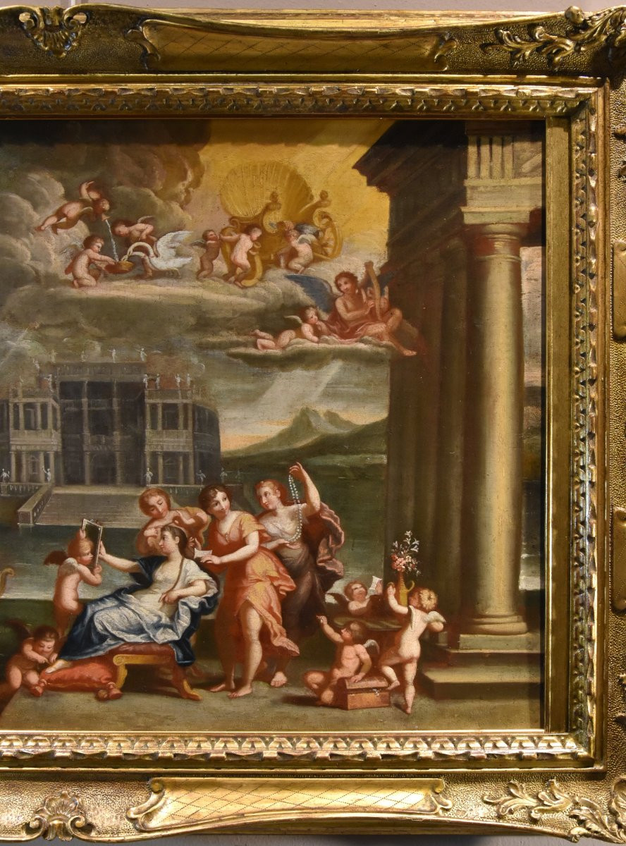 La Toilette de Vénus, Francesco Albani (Bologne 1578 - 1660) Suiveur de-photo-2
