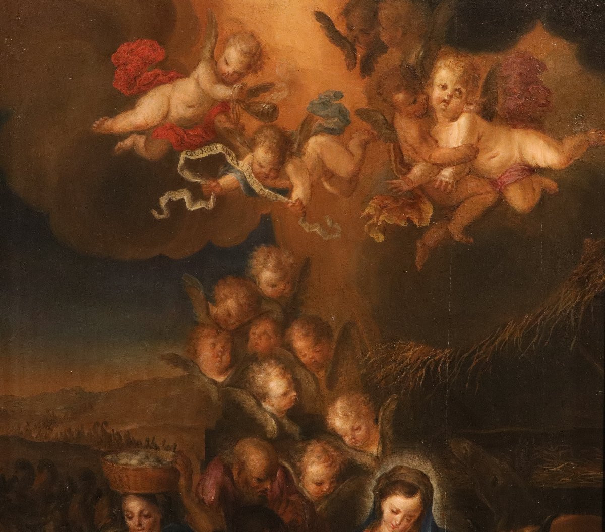 The Adoration Of The Shepherds, Pieter Van Lint (antwerp, 1609–1690) Workshop-photo-1