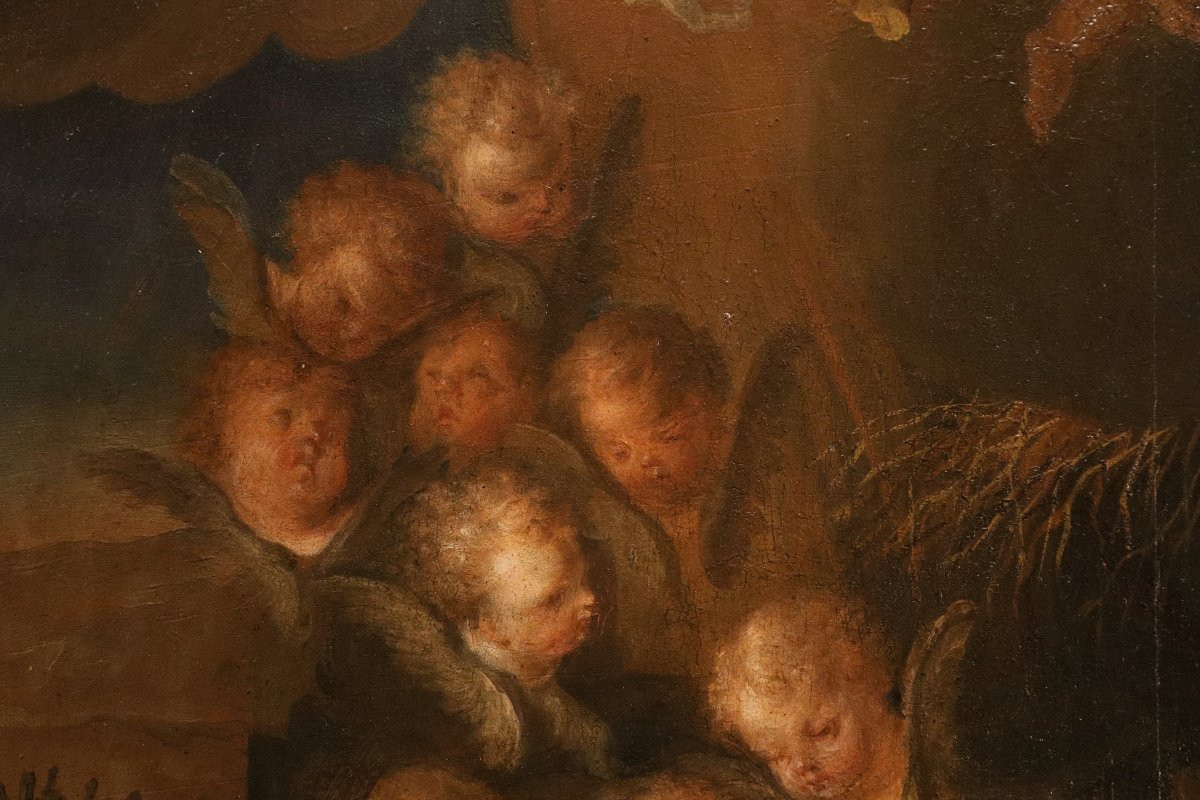 The Adoration Of The Shepherds, Pieter Van Lint (antwerp, 1609–1690) Workshop-photo-5